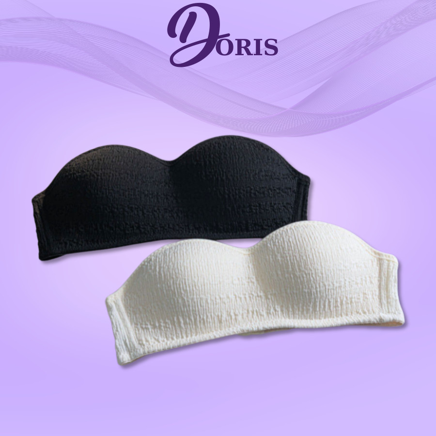 Áo Ngực Không Dây Đệm Mỏng Chống Tuột Mặc 2 Kiểu Tặng Kèm Dây Áo Êm Ái DORIS B07