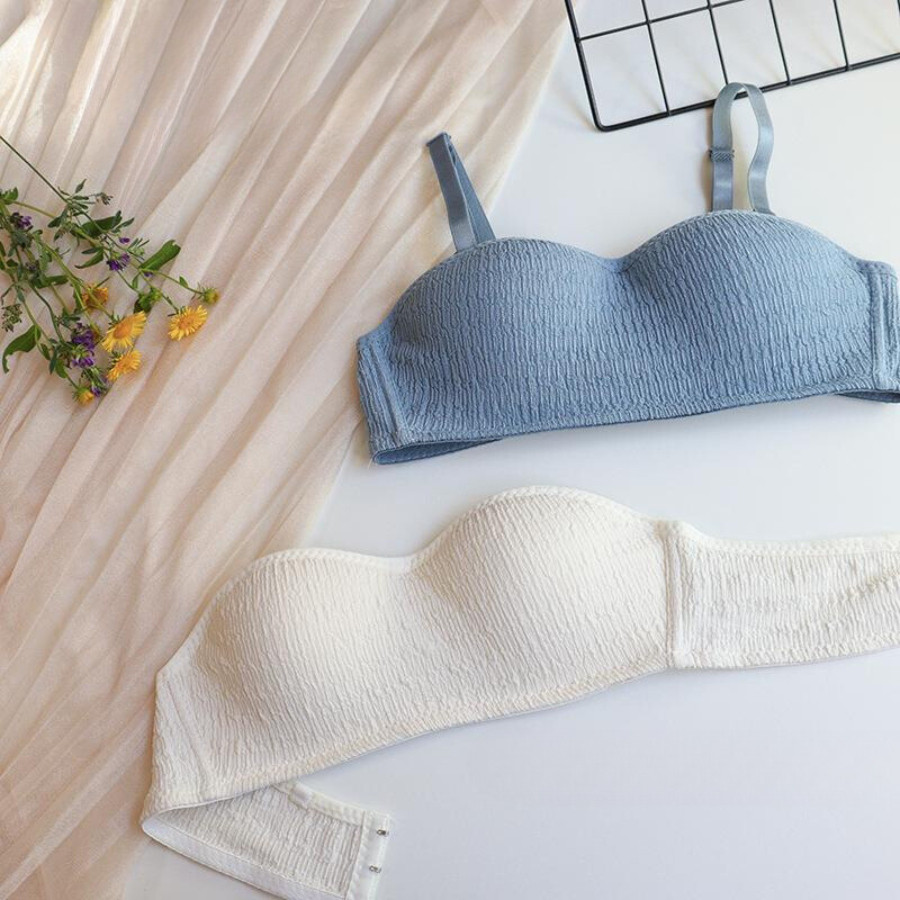 Áo Ngực Không Dây Đệm Mỏng Chống Tuột Mặc 2 Kiểu Tặng Kèm Dây Áo Êm Ái DORIS B07