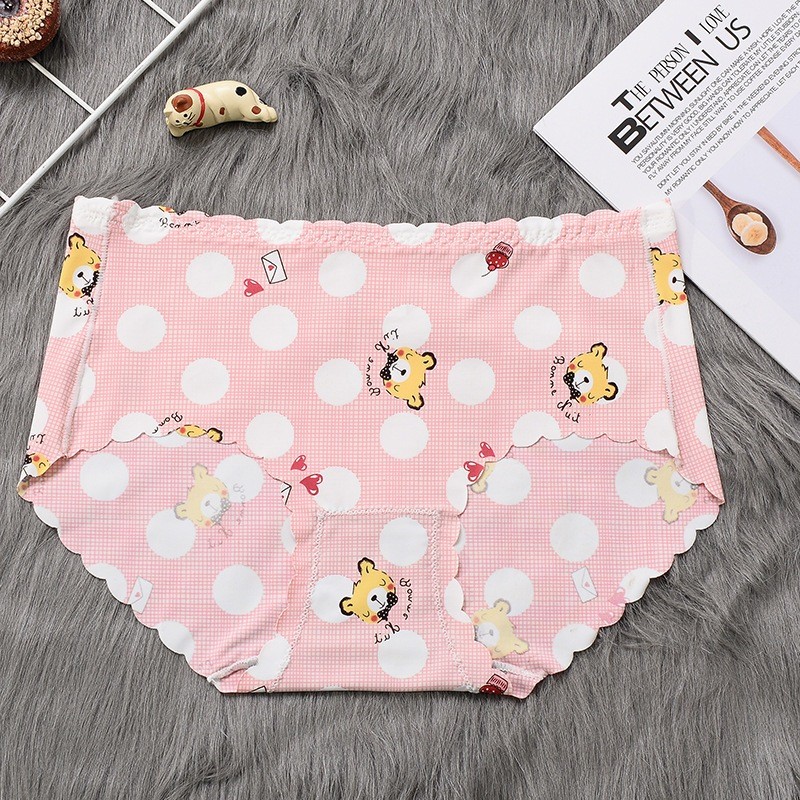Quần lót cotton co dãn thoáng mát họa tiết siêu dễ thương DORIS - 012