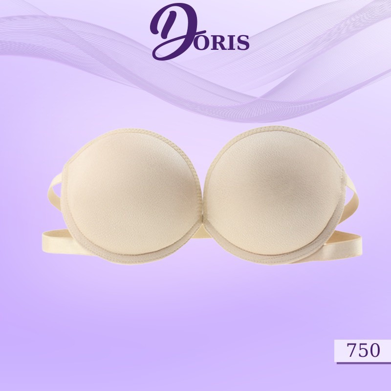 Áo Ngực Không Dây Nâng Ngực, Áo Ngực Cúp Ngang Tạo Khe Siêu Quyến Rũ DORIS - 750