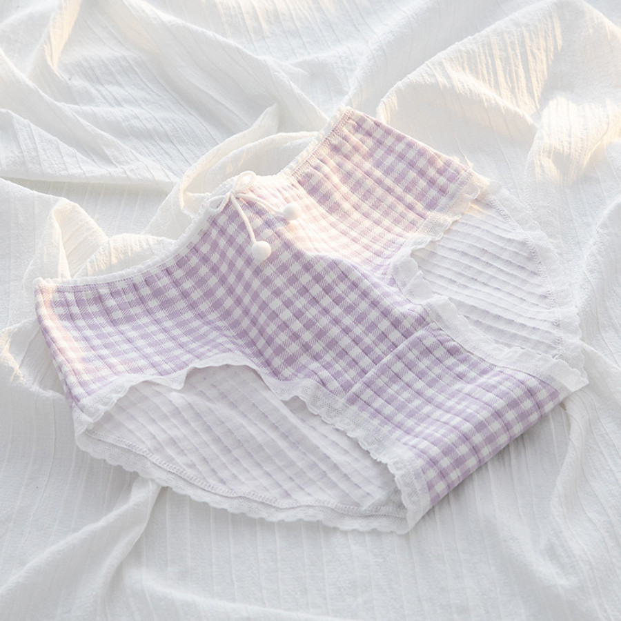 Quần Lót Nữ Cotton Cao Cấp Họa Tiết Nơ Xinh Đáng Yêu Co Dãn 4 Chiều DORIS Q04