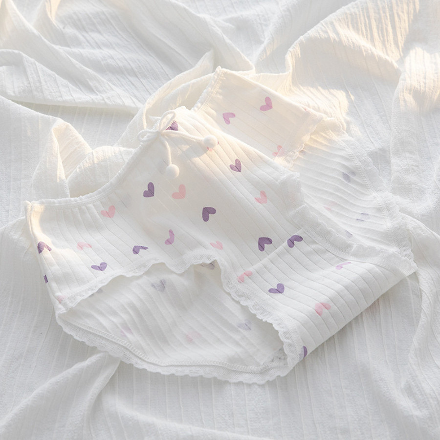 Quần Lót Nữ Cotton Cao Cấp Họa Tiết Nơ Xinh Đáng Yêu Co Dãn 4 Chiều DORIS Q04
