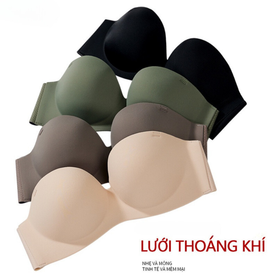[Mã SGBAU30K giảm đến 30K đơn 99K] Áo Ngực Không Dây Su Đúc Cúp Nâng Ngực Hở Vai DORIS K70