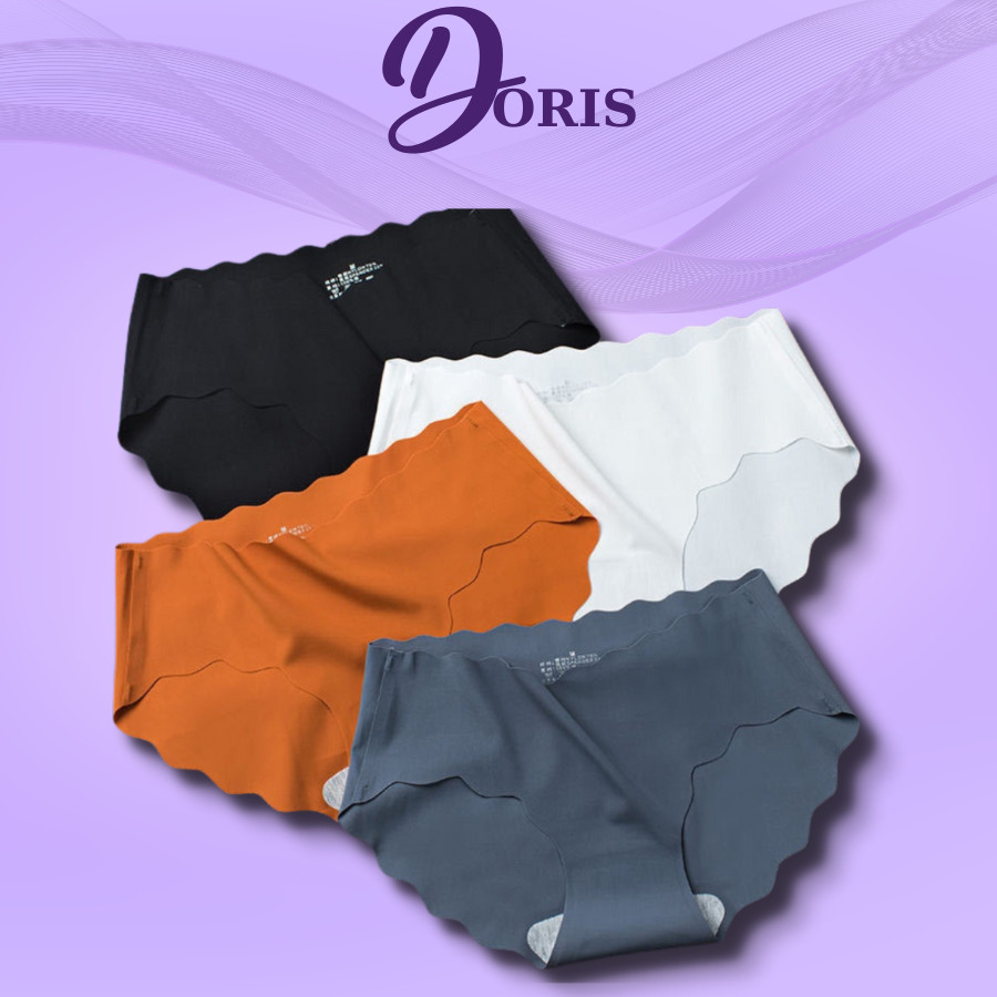 COMBO 5 Quần Lót Nữ Thun Lạnh Đúc Su Không Đường May Viền Sóng DORIS C815