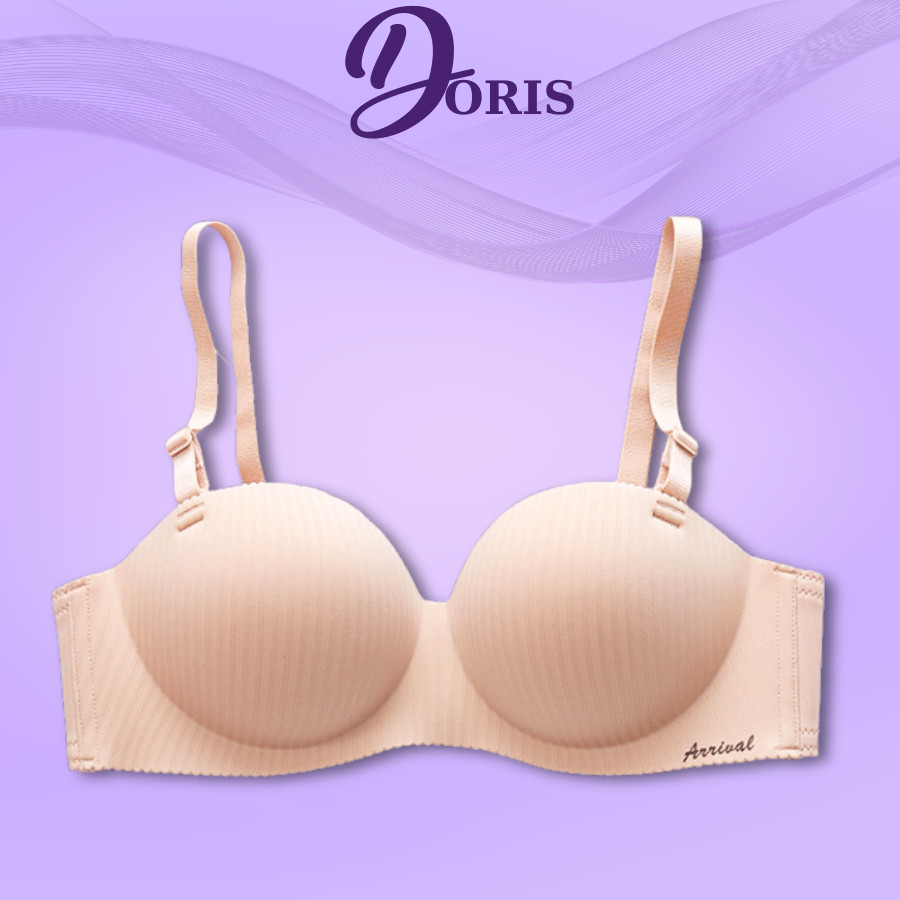 Áo Lót Nâng Ngực Không Gọng Đệm Vừa Cup Ngang Chống Tuột DORIS 2288