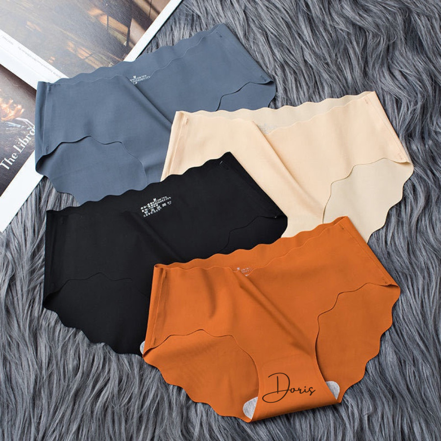 COMBO 5 Quần Lót Nữ Thun Lạnh Đúc Su Không Đường May Viền Sóng DORIS C815