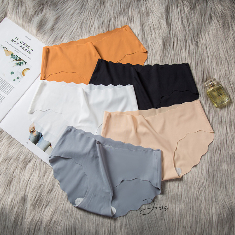 COMBO 5 Quần Lót Nữ Thun Lạnh Đúc Su Không Đường May Viền Sóng DORIS C815