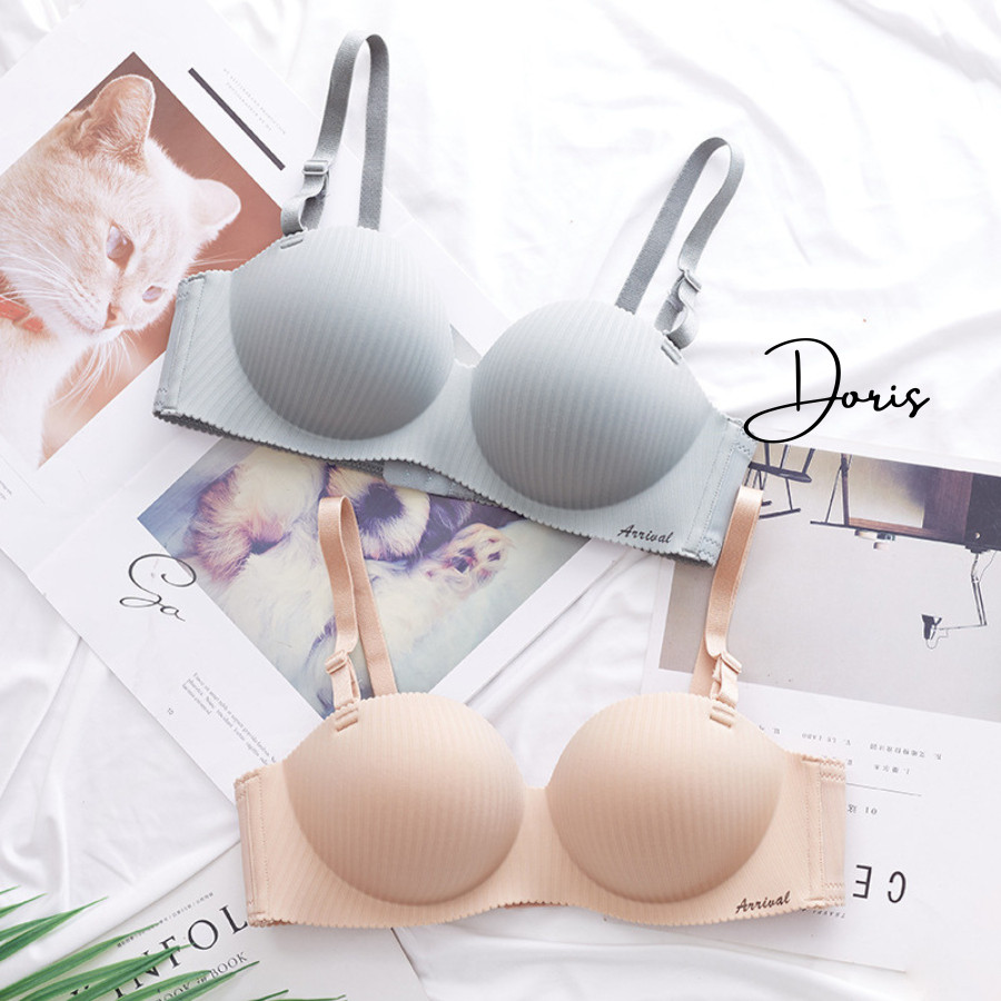 Áo Lót Nâng Ngực Không Gọng Đệm Vừa Cup Ngang Chống Tuột DORIS 2288