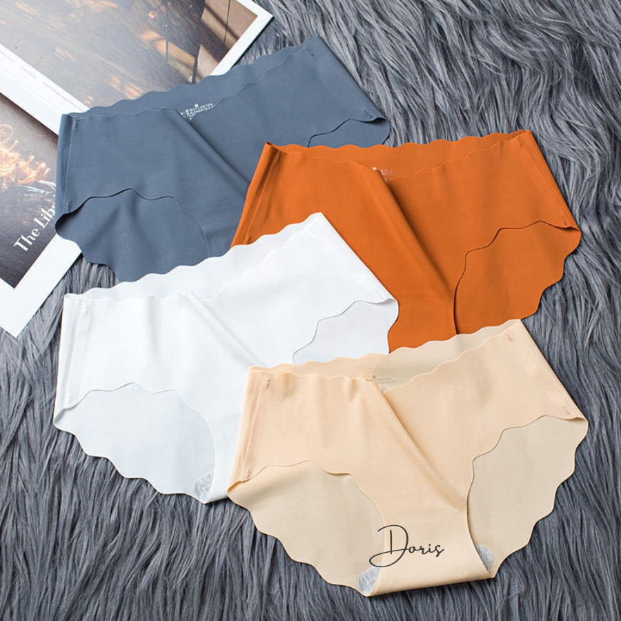 COMBO 5 Quần Lót Nữ Thun Lạnh Đúc Su Không Đường May Viền Sóng DORIS C815