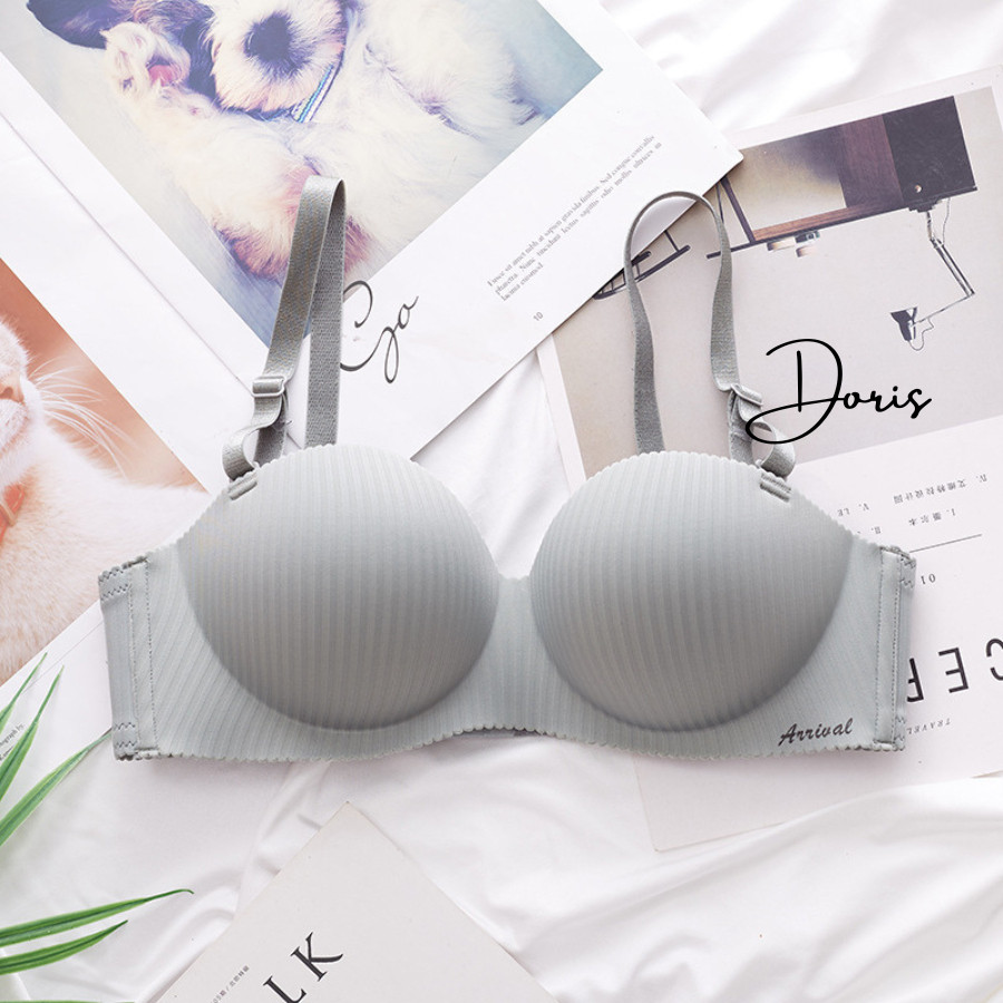 Áo Lót Nâng Ngực Không Gọng Đệm Vừa Cup Ngang Chống Tuột DORIS 2288