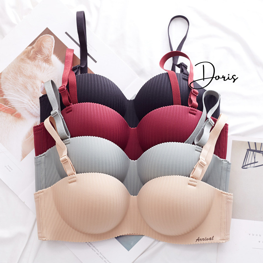 Áo Lót Nâng Ngực Không Gọng Đệm Vừa Cup Ngang Chống Tuột DORIS 2288