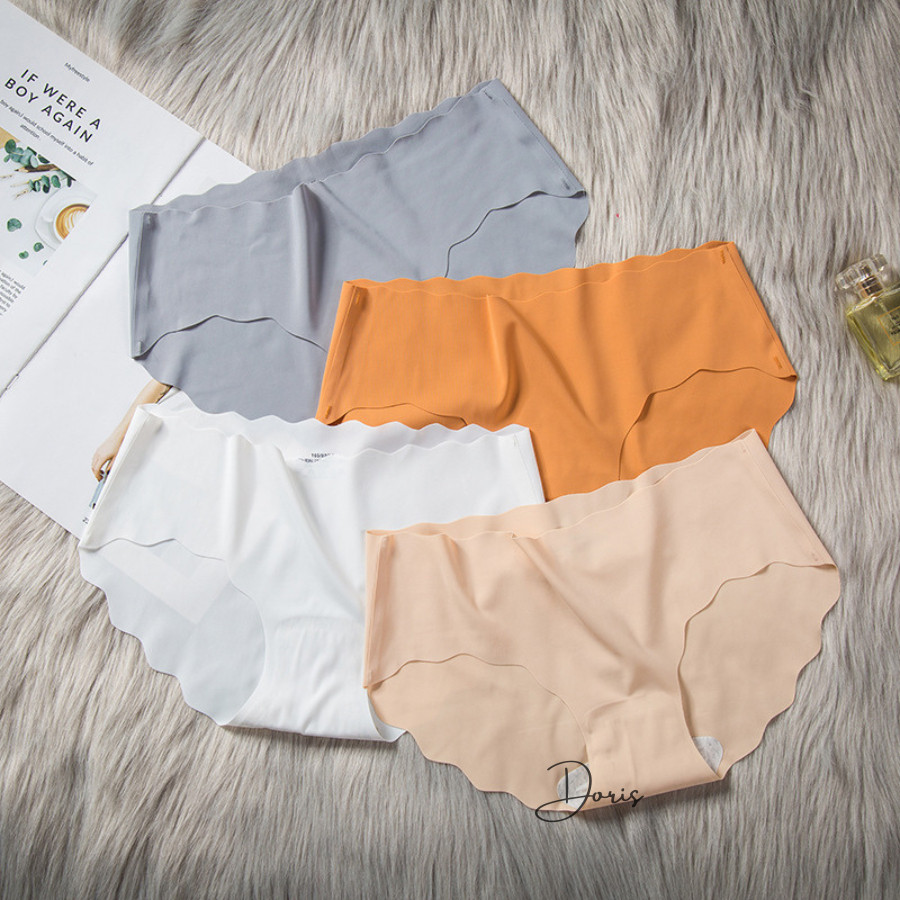 COMBO 5 Quần Lót Nữ Thun Lạnh Đúc Su Không Đường May Viền Sóng DORIS C815