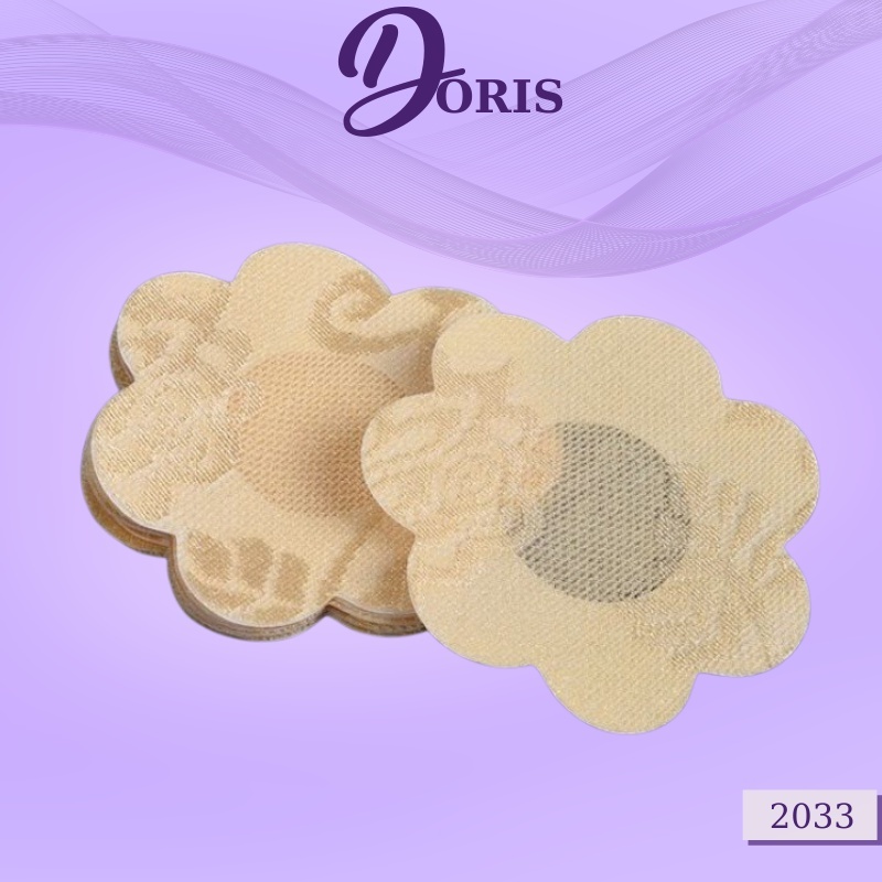 Miếng Dán Đầu Ti Chất Liệu Su Lụa Keo Bán Dính Tốt Gói 5 Cặp DORIS 2033