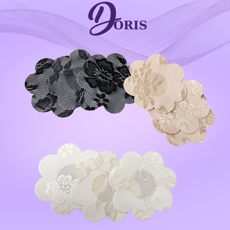 Miếng Dán Đầu Ti Chất Liệu Su Lụa Keo Bán Dính Tốt Gói 5 Cặp DORIS 2033