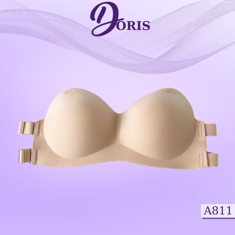 Áo Ngực Su Không Dây Cúp Ngang Nâng Ngực Tạo Khe Siêu Quyến Rũ DORIS A811
