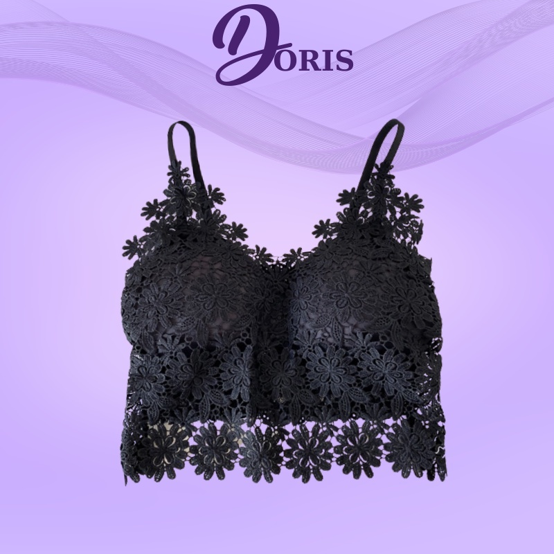Áo Lót Ngực Họa Tiết Ren Hoa Đệm Mút Nâng Ngực Sexy Quyến Rũ DORIS 1802
