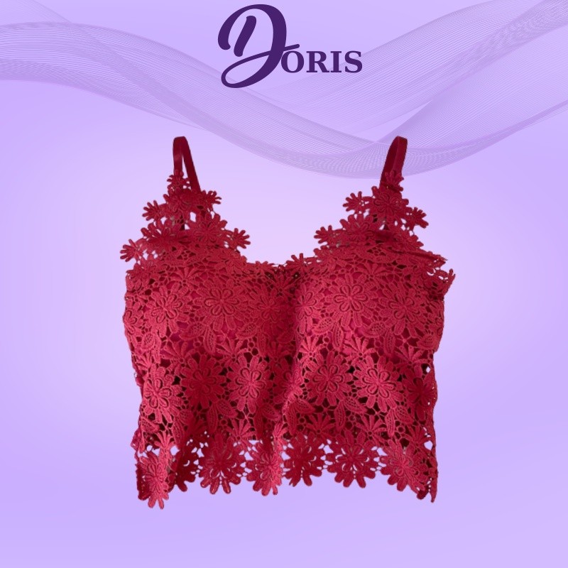 Áo Lót Ngực Họa Tiết Ren Hoa Đệm Mút Nâng Ngực Sexy Quyến Rũ DORIS 1802