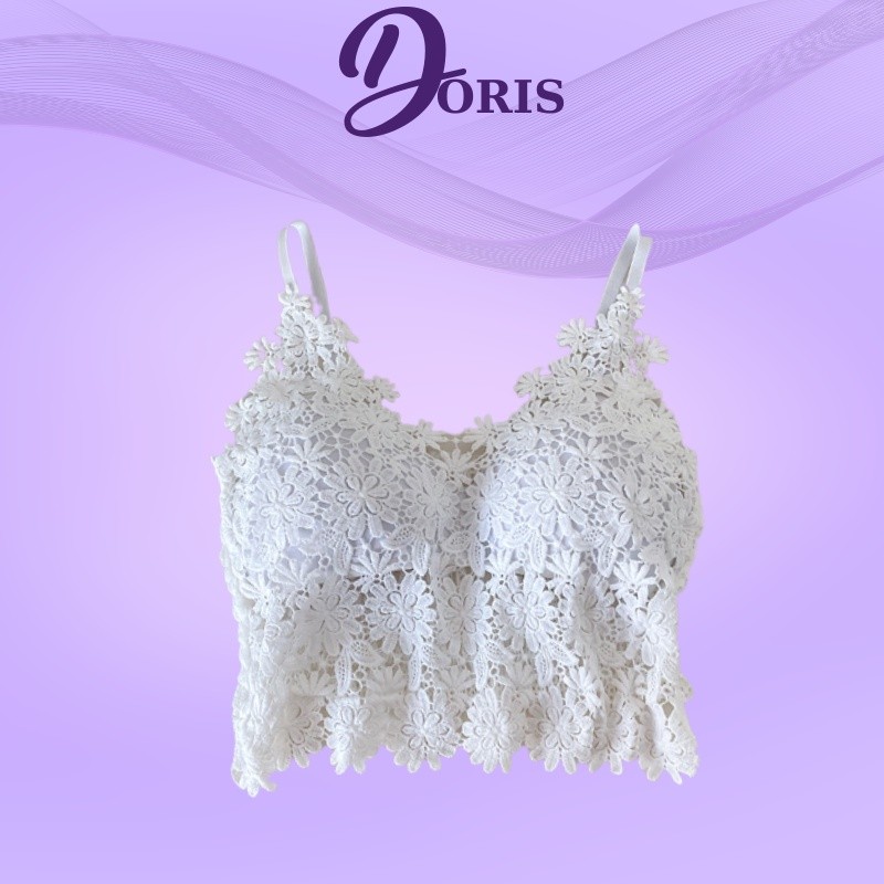 Áo Lót Ngực Họa Tiết Ren Hoa Đệm Mút Nâng Ngực Sexy Quyến Rũ DORIS 1802