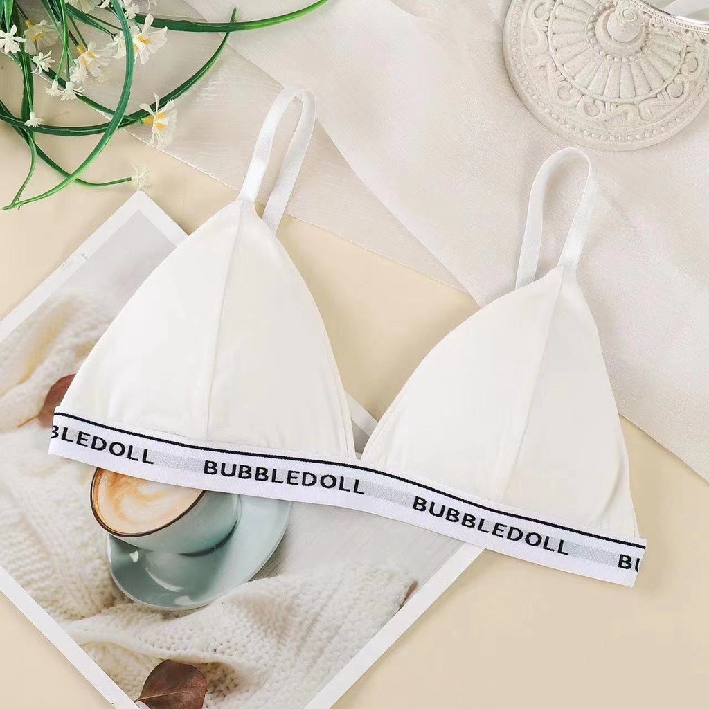 Áo Ngực Cotton Thoáng Mát Viền Chữ Cá Tính Cho Nàng DORIS 3009