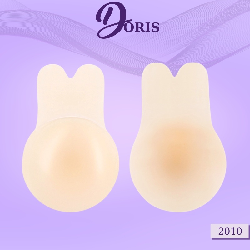 Miếng Dán Ti Silicon Tai Thỏ Tạo Khe Chống Xệ Tạo Quả Ngực Tròn DORIS 2010