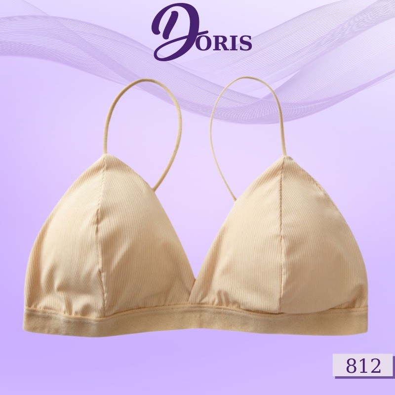 Áo lót ngực đệm mỏng cotton gân tăm siêu xinh DORIS - 812