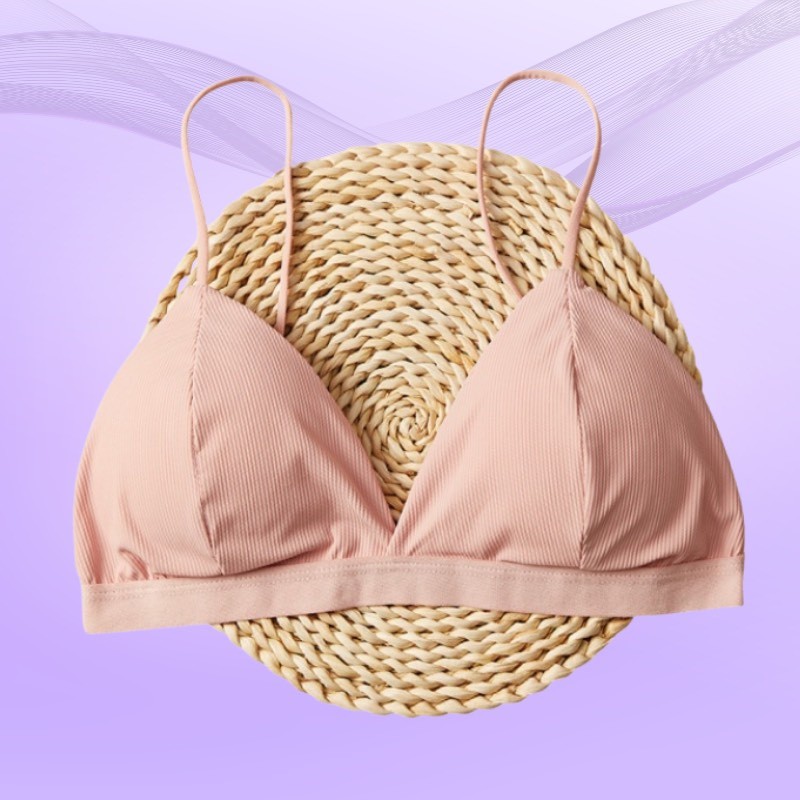Áo lót ngực đệm mỏng cotton gân tăm siêu xinh DORIS - 812