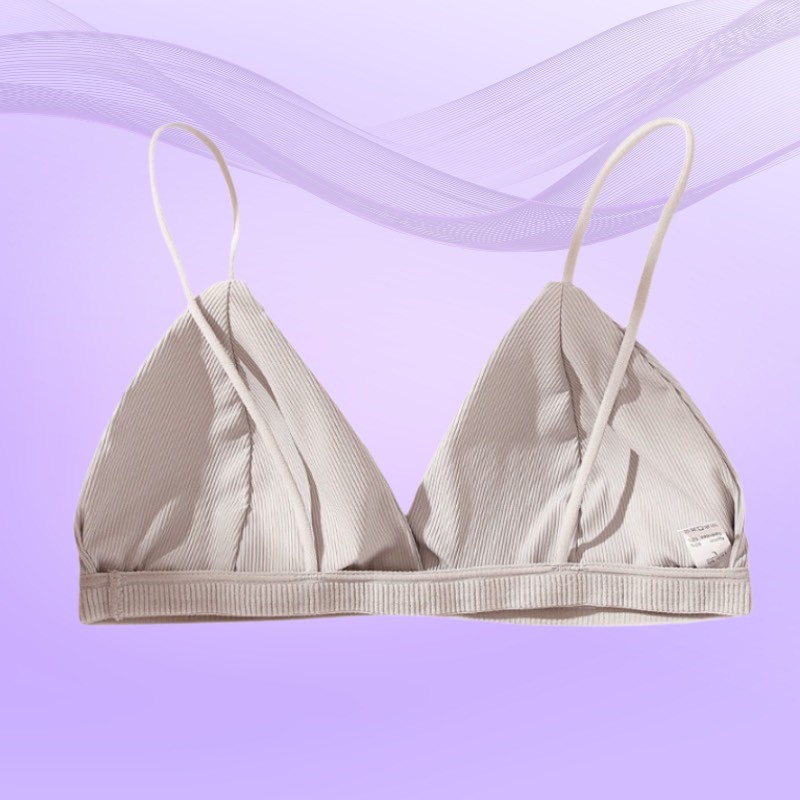Áo lót ngực đệm mỏng cotton gân tăm siêu xinh DORIS - 812