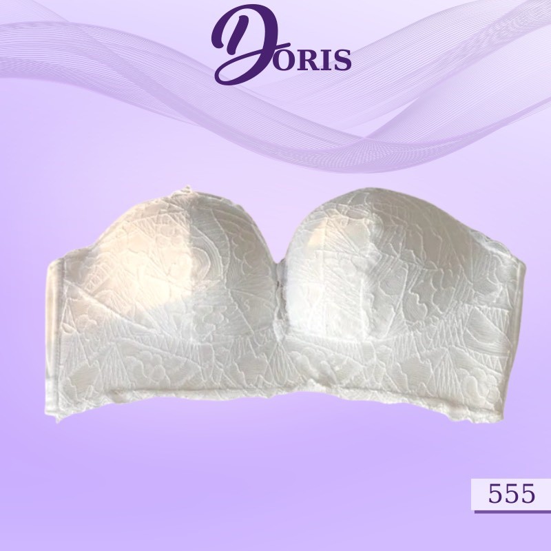 Áo Ngực Không Dây Nâng Ngực, Áo Ngực Không Gọng Chống Tuột Doris 555