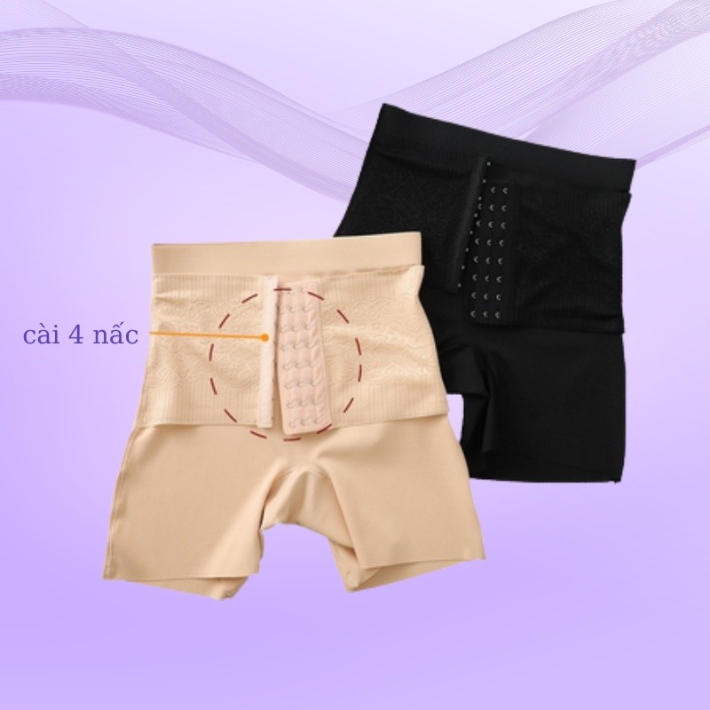 Quần nịt bụng lưng cao cài bốn nấc định hình eo thon DORIS - 7525