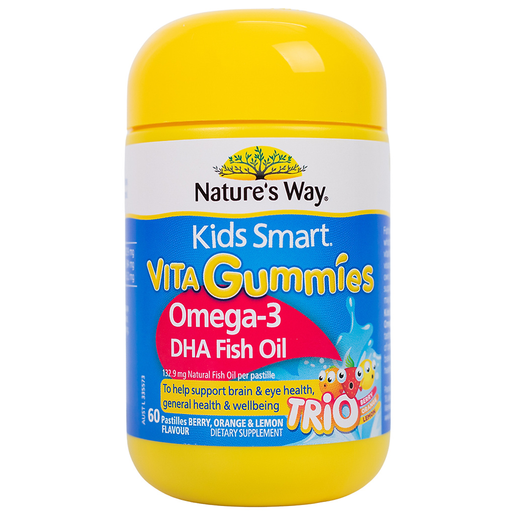 Nature's Way Kids Smart Vita Gummies Omega-3 DHA Fish Oil - Bổ sung ...