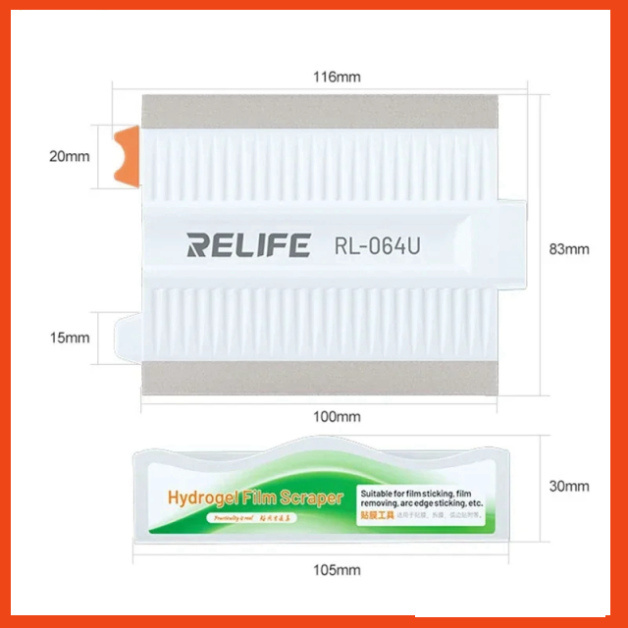 Miếng gạt dán màn hình RELIFE RL-064U dùng gạt phẳng miếng dán, cường lực để đẩy bọt khí