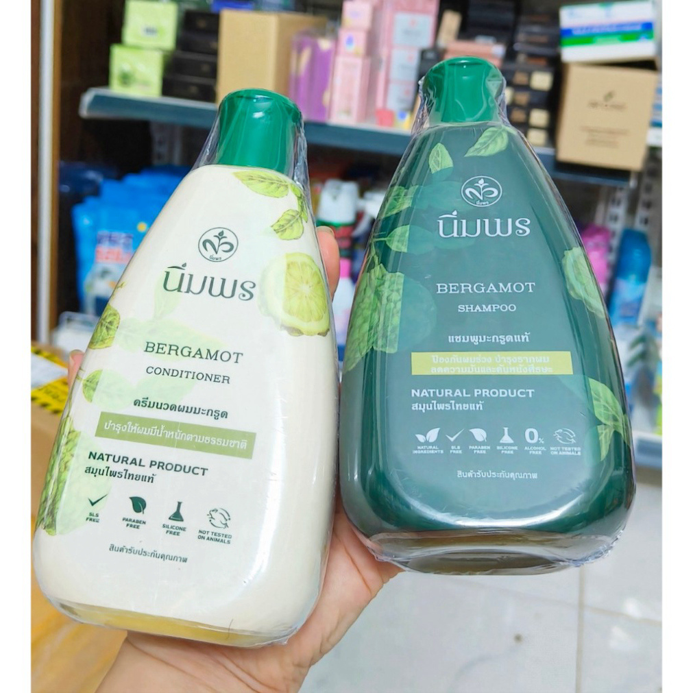 [Chính Hãng] Dầu Gội, Dầu Xả Nimporn Natural Product OTOP 400ml Thái - 1 Chai