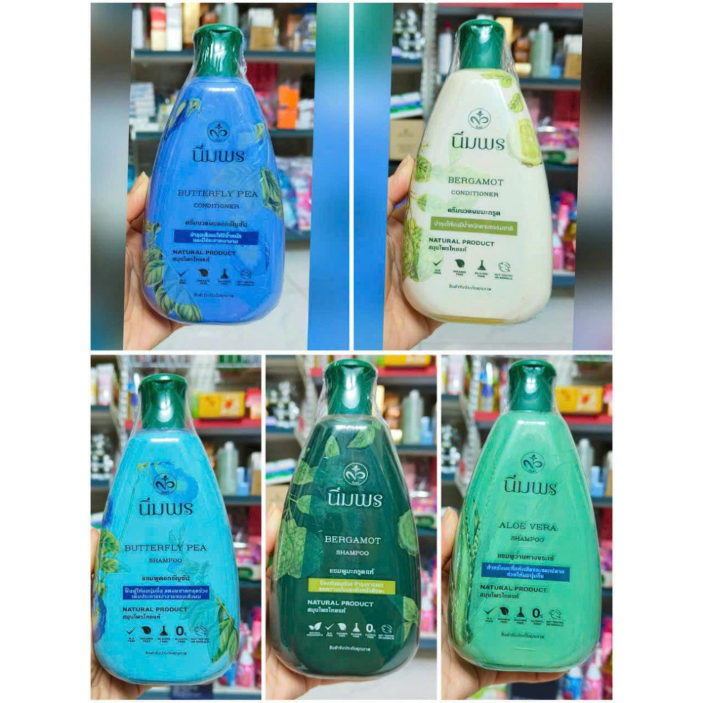 [Chính Hãng] Dầu Gội, Dầu Xả Nimporn Natural Product OTOP 400ml Thái - 1 Chai