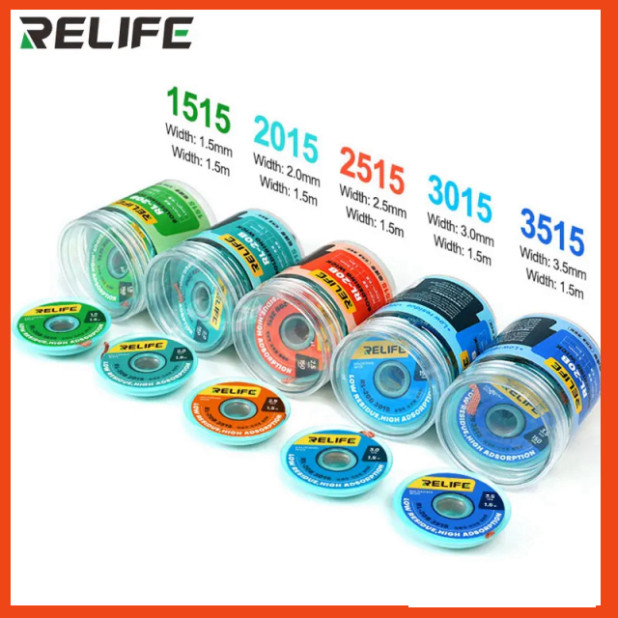 [DCSC] 5 cuộn dây đồng hút thiếc RELIFE RL-20B dài 1500mm