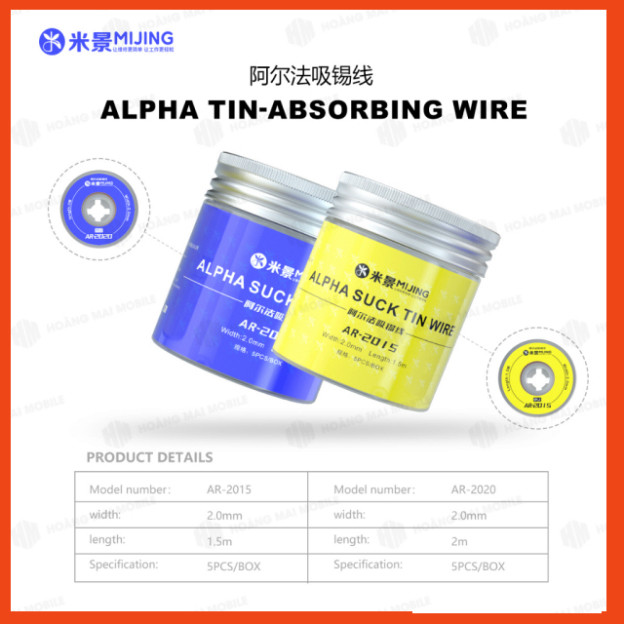 [DCSC] Dây Đồng Hút Thiếc MIJING AR-2015/AR-1515