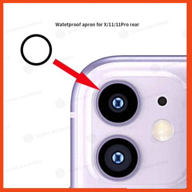 Vòng cao su chống nước, chống bụi camera sau điện thoại KHÔNG HIỆU (10 chiếc)