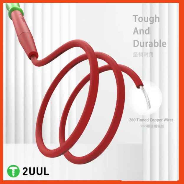 Que đo đồng hồ vạn năng 2UUL MT01 đầu kim mạ vàng 0.2mm, dây silicone mềm, có đầu thay thế