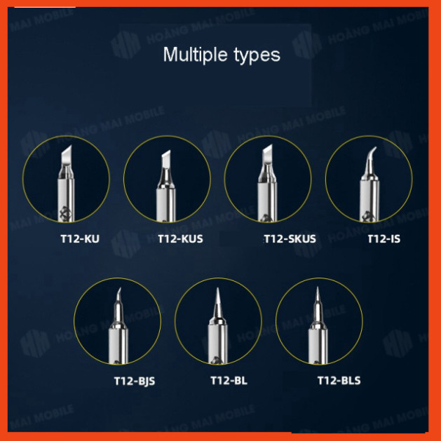 Mũi hàn T12 OSSTEAM vỏ vàng trắng