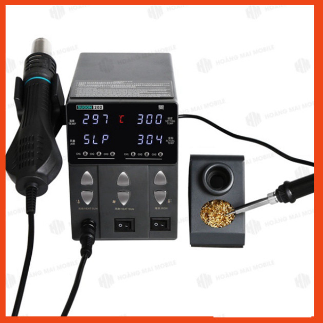 Máy hàn cầm tay 2 in 1 SUGON 202, khò liền hàn, phù hợp mũi hàn 936