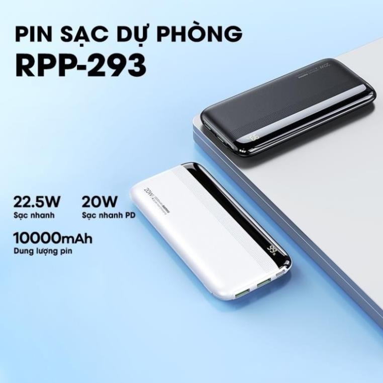Pin Sạc Dự Phòng 10000mAh 22.5W Remax RPP-293 Hỗ Trợ Sạc Nhanh PD 20W ...