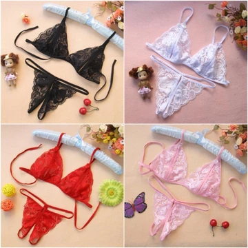 Bộ đồ lót ren sexy quần hở đũng UBDL01 💕CHE TÊN💕 Áo lót ren Quần lót ren gợi cảm quyến rũ FLS40 Set đồ lót ren sexy