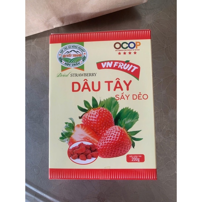 Dâu Tây Sấy Dẻo Quyết Thanh - DÂU TÂY SẤY DẺO MỘC CHÂU