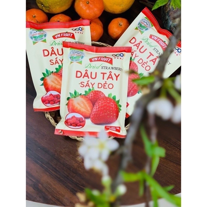 Dâu Tây Sấy Dẻo Quyết Thanh - DÂU TÂY SẤY DẺO MỘC CHÂU