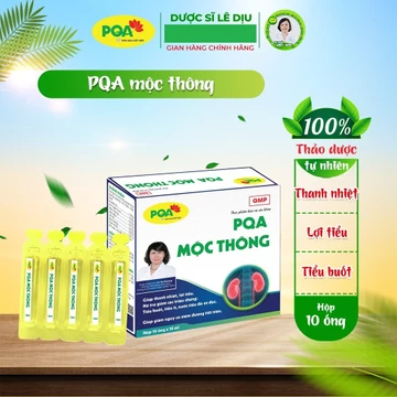PQA Mộc Thông là thảo dược giúp thanh nhiệt, lợi tiểu tiểu buốt, tiểu ít, nước tiểu đỏ và đục, viêm đường tiết niệu.