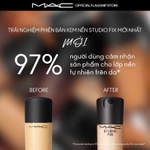 Kem nền mịn lì MAC Studio Fix Fluid SPF 15 30ML | Kết cấu dạng lỏng, kiềm dầu và bền màu suốt 24H — ảnh 4
