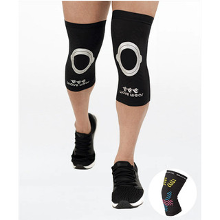 BÓ GỐI THỂ THAO WAVEWEAR KNEE STABILITY TAPE COMPRESSION SLEEVE K2 (DARK GREY) - K2 1ea - K2 2ea