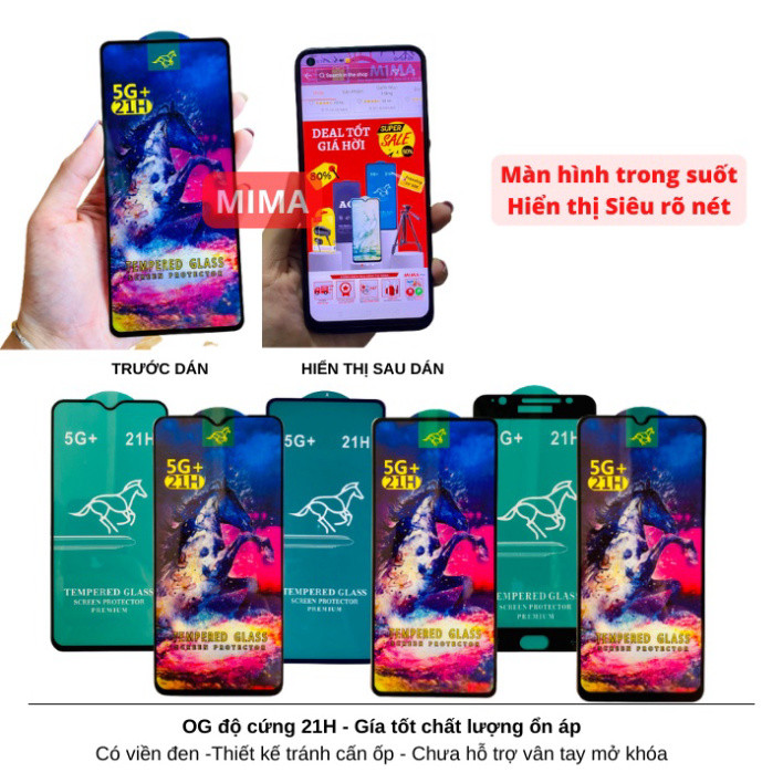 Cường lực OG độ cứng 21H cho Vivo V21 V23e  V19 V19Neo V20 V20SE V15 V17 V11i V5 V7 Y15 Y17