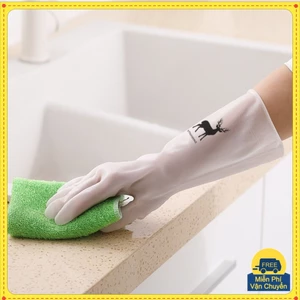 SET 5 ĐÔI Găng Tay Cao Su Hình Con Hươu Làm Bếp, Làm Vườn Rửa bát Vệ Sinh Nhà Cửa Siêu Dai (Mẫu Ngẫu Nhiên) bởi OKAMAS