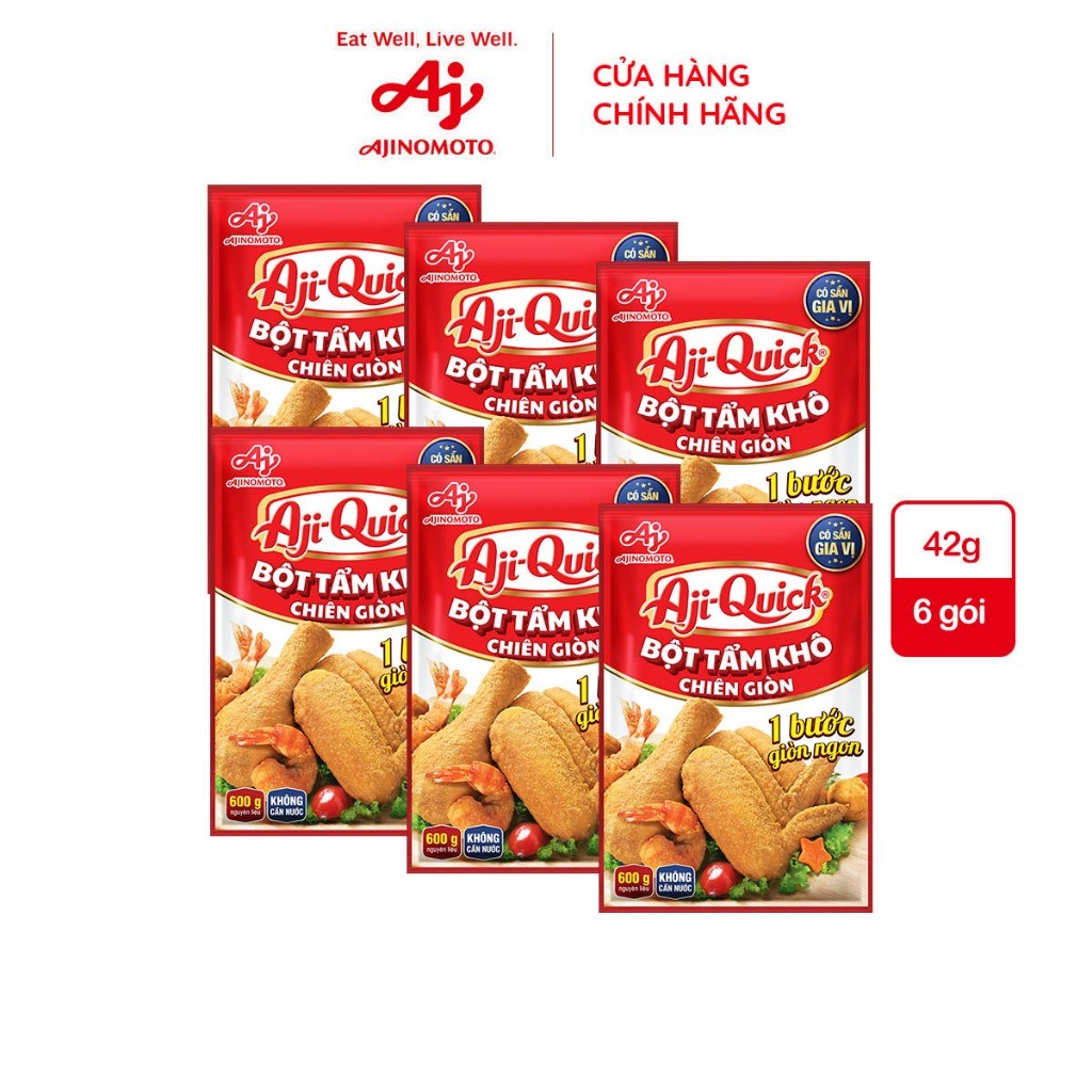 Ảnh Combo 6 Gói Aji-Quick® Bột Tẩm Khô Chiên Giòn 42g/Gói 1