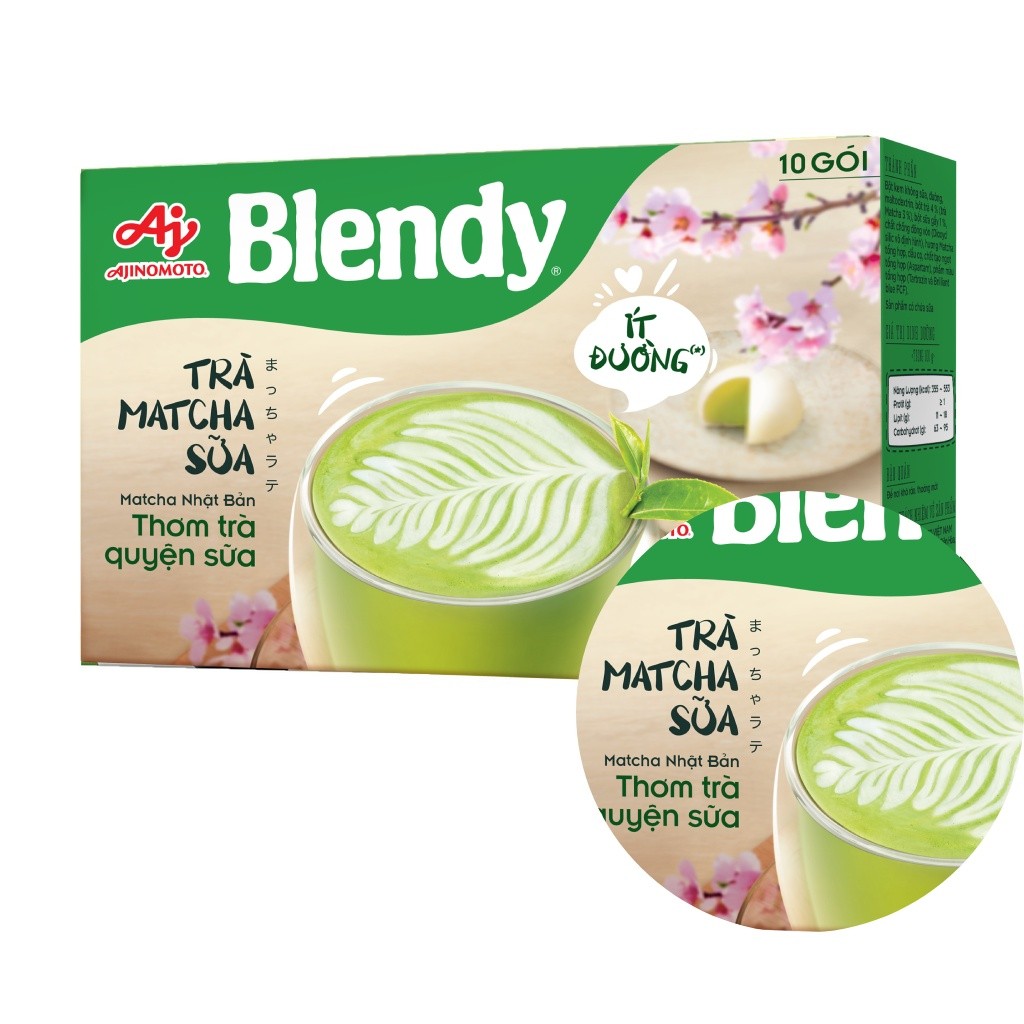 Ảnh Combo 2 Hộp Trà Matcha sữa Blendy® 160g/Hộp (1 Hộp 10 Gói) 1